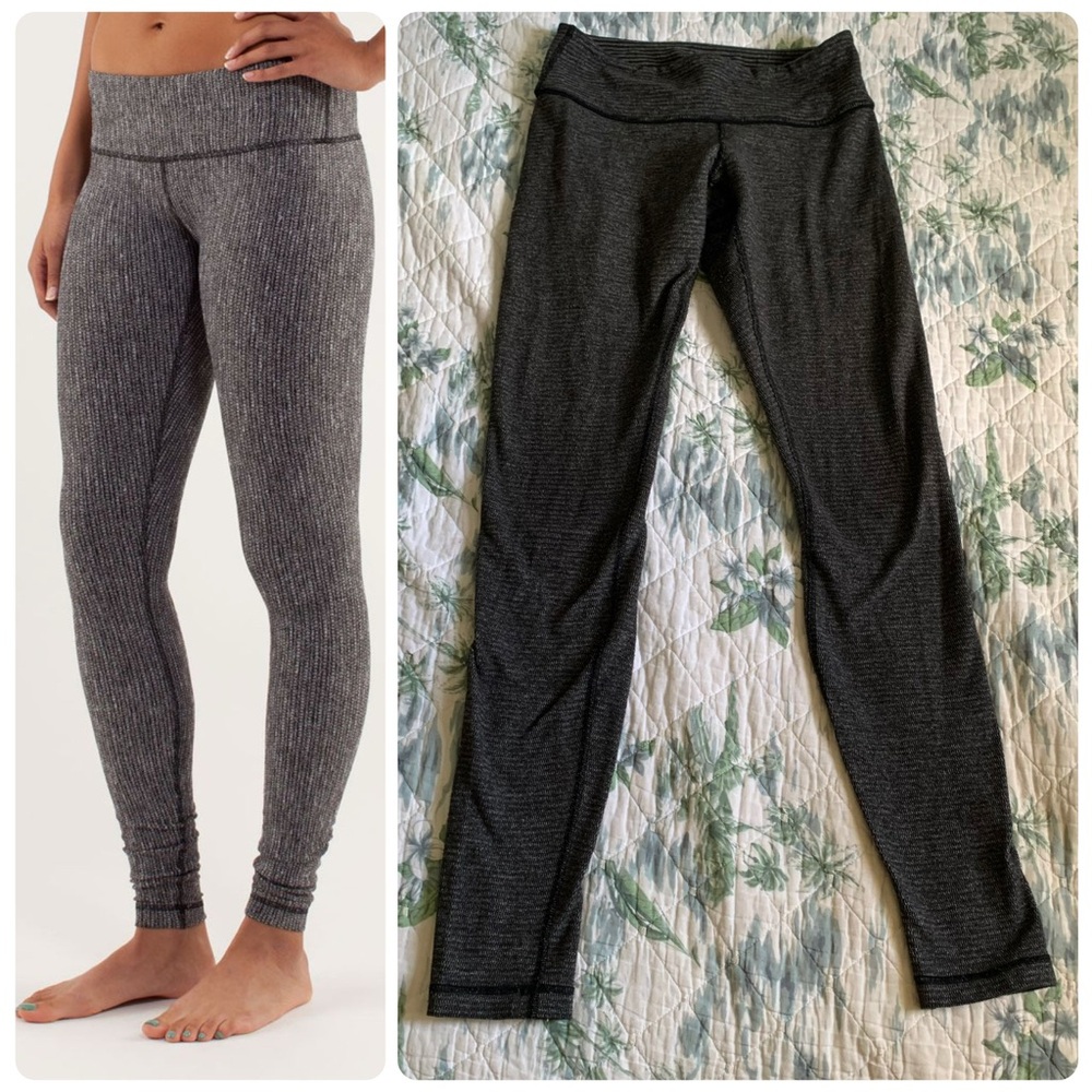 Lululemon Wunder Under Pant (First Release) Coco Pique Black 6